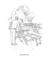 A coloring page of the titanic